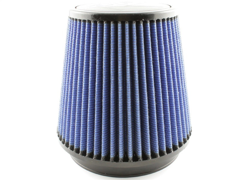 aFe MagnumFLOW Air Filter with a blue pleated design, measuring 6 inches wide and 7 inches tall, ideal for enhanced airflow.