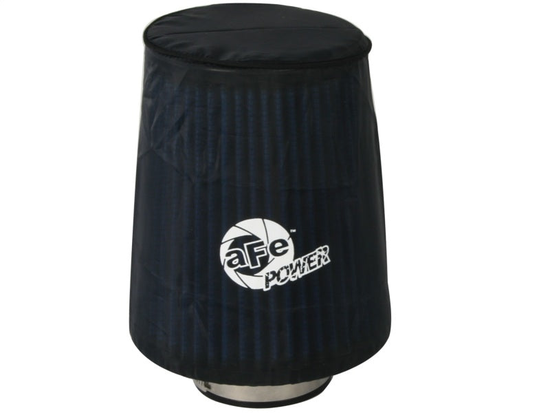 aFe MagnumSHIELD Pre-Filters in black, designed to protect air filters from dirt and debris, enhancing performance and longevity.