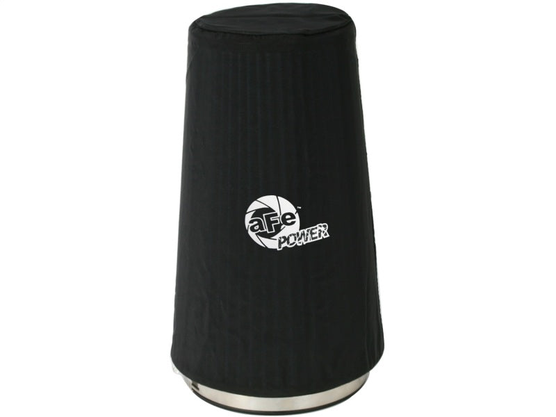 aFe MagnumSHIELD Pre-Filters in black, designed to protect air filters from dirt and debris, enhancing performance and longevity.