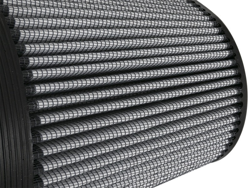 aFe MagnumFLOW Pro DRY S replacement air filter with inverted design, featuring a durable mesh structure for optimal airflow.