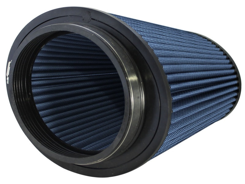 aFe Magnum Force Universal Filter Pro-5R with a blue filter media, designed for enhanced airflow and filtration efficiency.