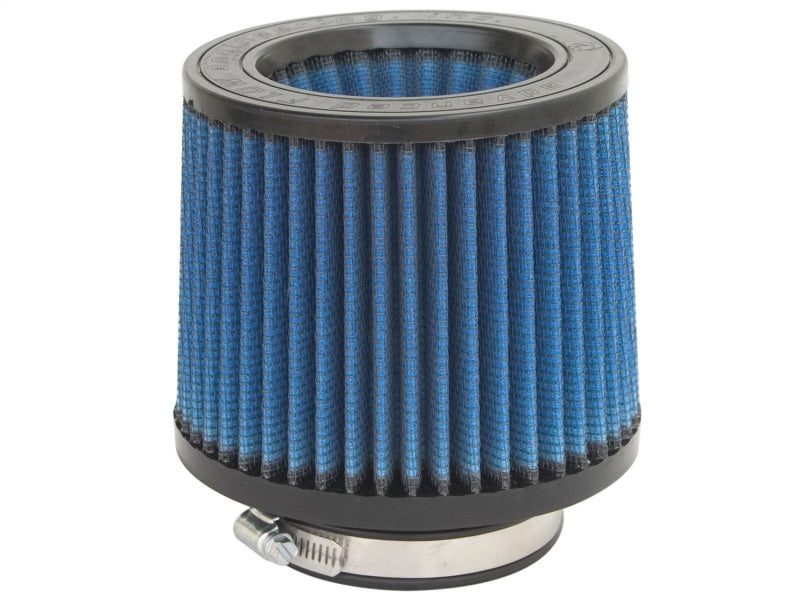 aFe MagnumFLOW Air Filter with blue pleated media, designed for improved airflow and performance in trucks and SUVs.