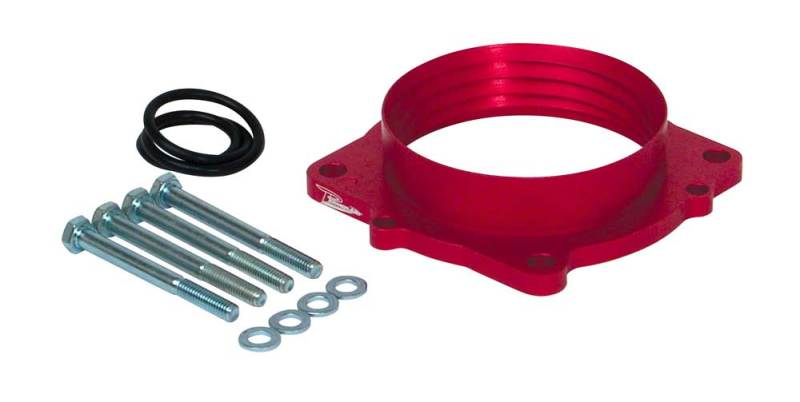 Airaid PowerAid throttle body spacer for 2005-2013 Dodge Charger R/T, 2005-2008 Magnum, 2008-2013 Challenger, and 2006-2010 Jeep GC.