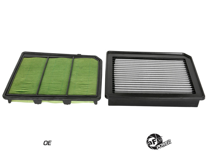aFe MagnumFLOW Pro DRY S OE replacement filter for 2017-2019 Nissan Titan V8 5.6L, excluding XD models.