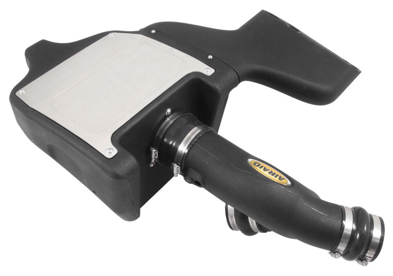 Airaid cold air intake system for 2015 Ford F-150 2.7/3.5L EcoBoost featuring a black tube and oiled filter.