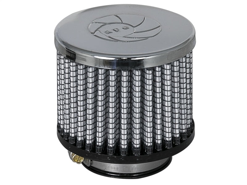 aFe MagnumFLOW air filter with chrome finish, designed for enhanced airflow and performance in vehicles.