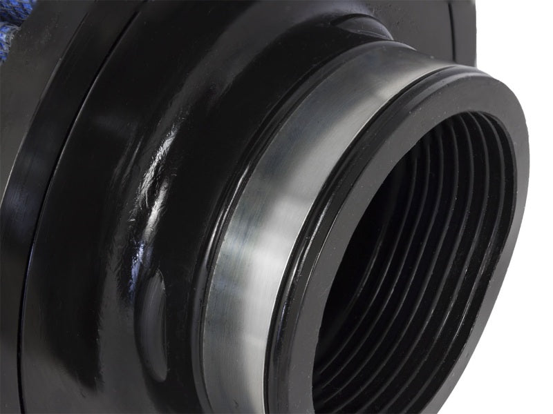 aFe MagnumFLOW Air Filter featuring a durable black finish with threaded connection for optimal airflow and performance.