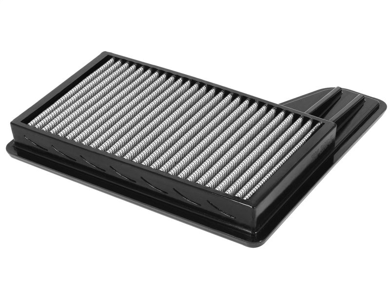 aFe MagnumFLOW OEM replacement air filter for 2015 Ford Mustang L4, V6, and V8, featuring a durable design for enhanced airflow.
