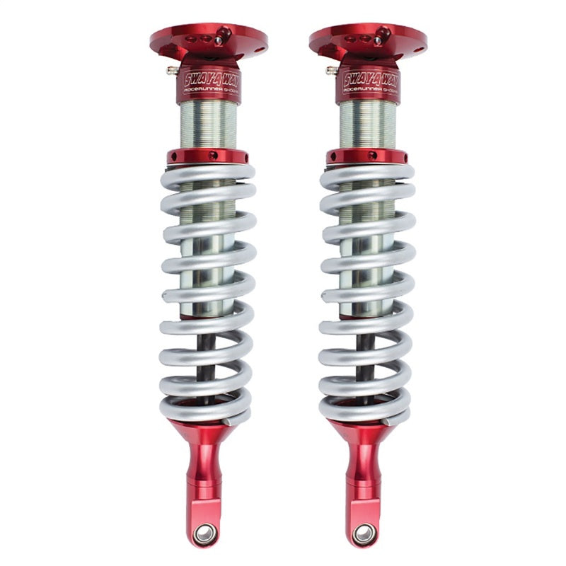 aFe Sway-A-Way 2.5in Front Coil Over Kit for 2010-2014 Toyota FJ Cruiser, featuring adjustable shocks and red anodized components.