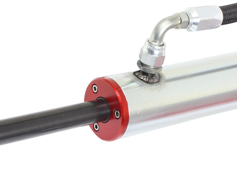 aFe 97-17 Nissan Patrol Sway-A-Way 2.5in Rear Shock Kit with remote reservoir designed for OE ride height performance.