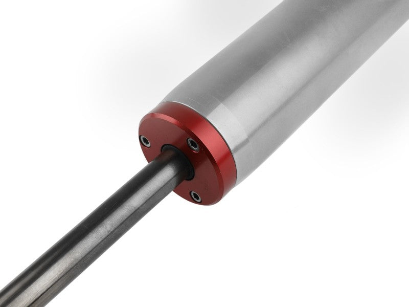 aFe Sway-A-Way 2.0 rear shock kit for 2019-2021 Ford Ranger, featuring a sleek design with a silver body and red accents.