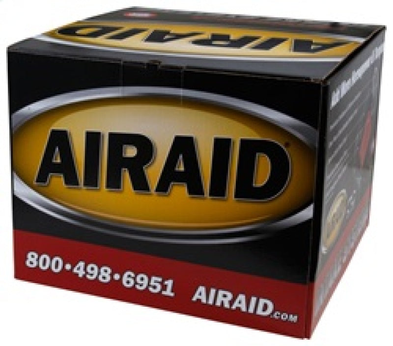 Airaid intake system box for 2005-2011 Dodge Dakota and 2006-2009 Mitsubishi Raider with oiled red media.