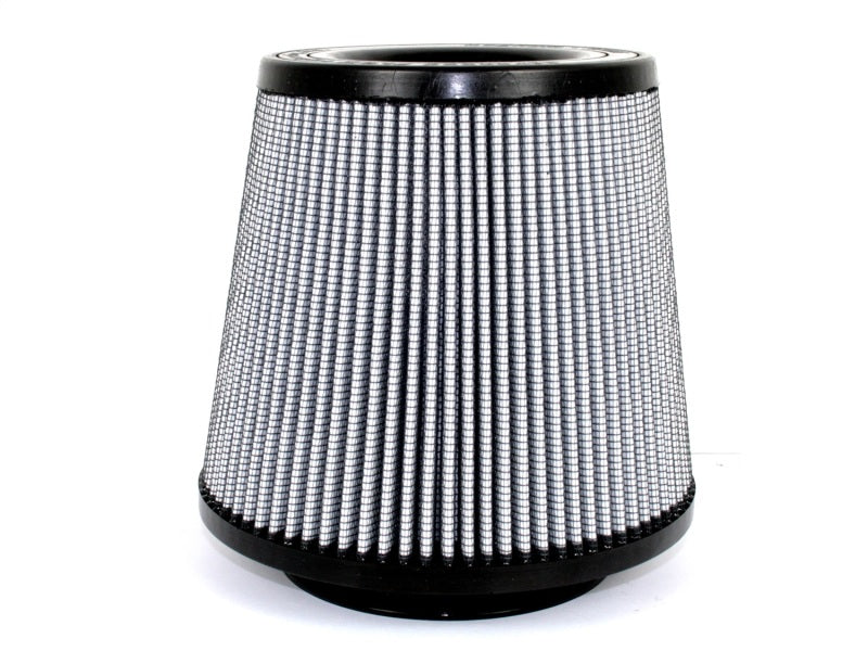 aFe MagnumFLOW Air Filter featuring a conical design with a black base and a textured mesh surface for improved airflow.