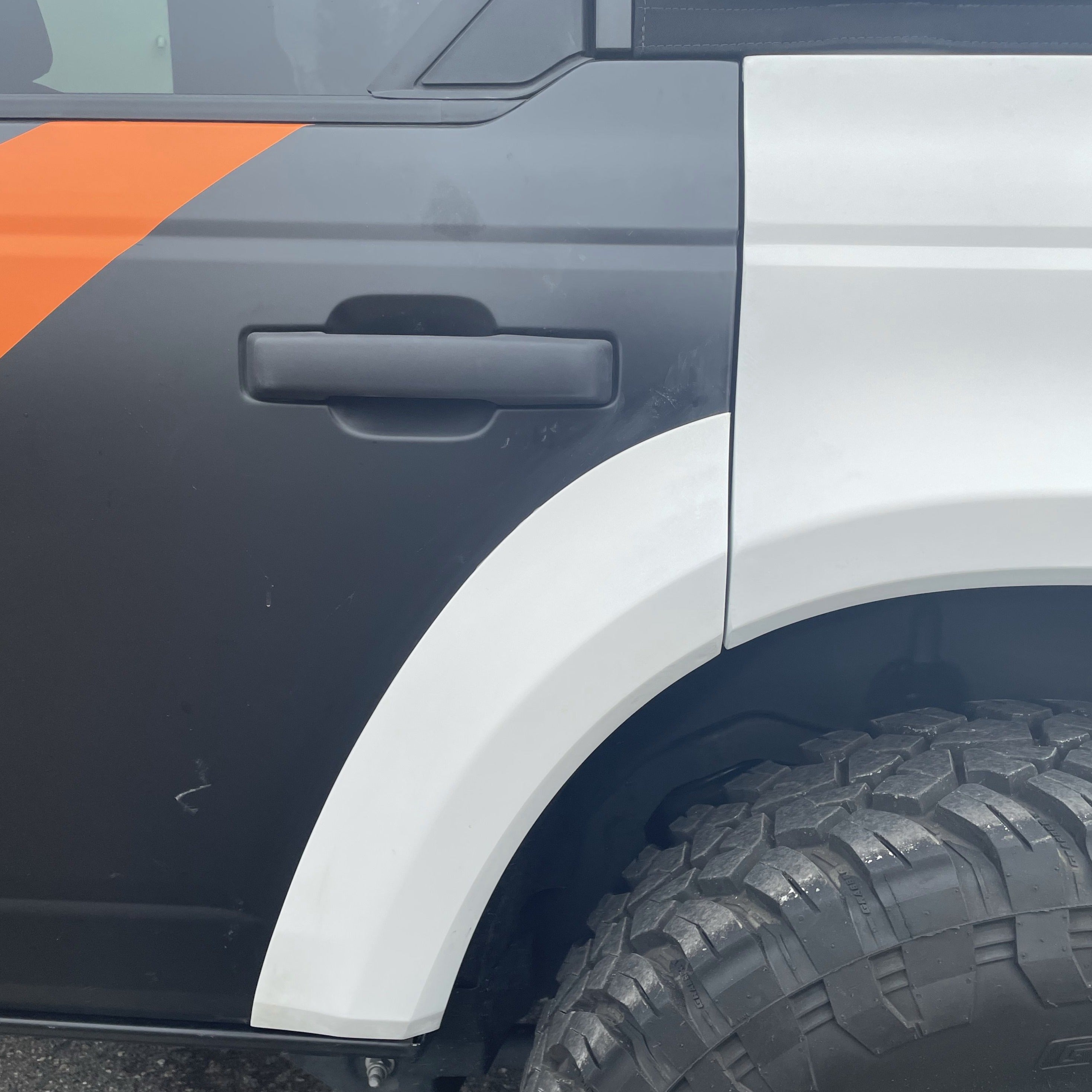 2021-2022 Ford Bronco 4-Door Rear Quarter Kit showcasing a durable, stylish design for enhanced offroad performance.