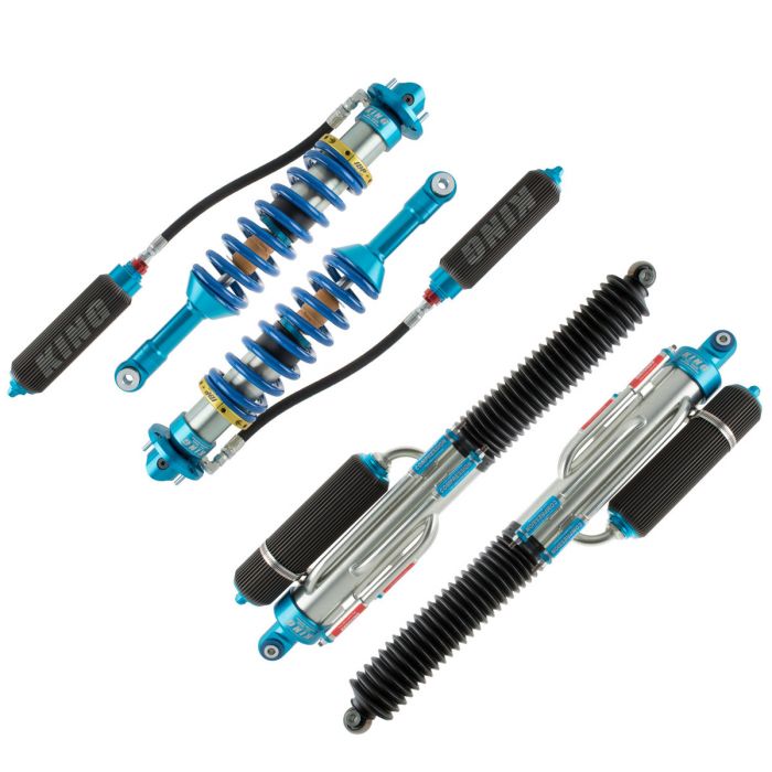 King Shocks 2017+ Ford Raptor 4WD Front & Rear Kit - 3.0 Dia, Remote Finned Reservoir w/Adj/Int Bypass (Complete Set)