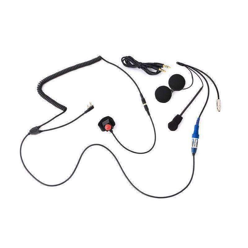 Moto Max Kit With RDH-X Digital Radio - Helmet Kit, Harness, and Handlebar Push-To-Talk