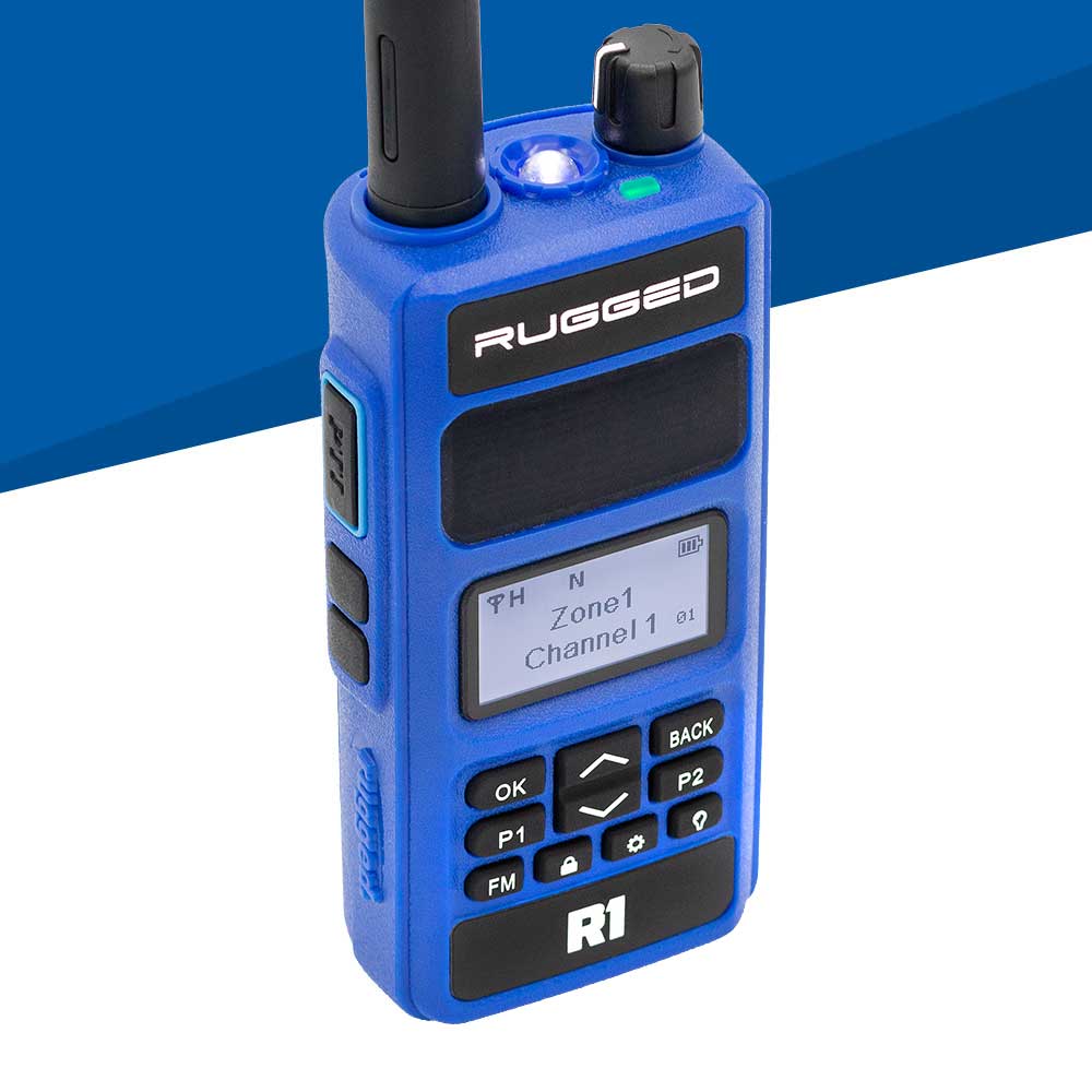 Rugged R1 Radio 2 Metros Walkie Talkie - Digital y Analogo