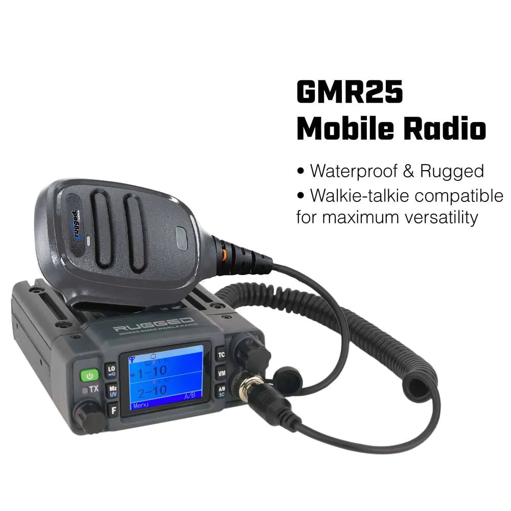 Waterproof GMRS Radio - Can-Am Commander Maverick Complete UTV Communication Intercom Kit