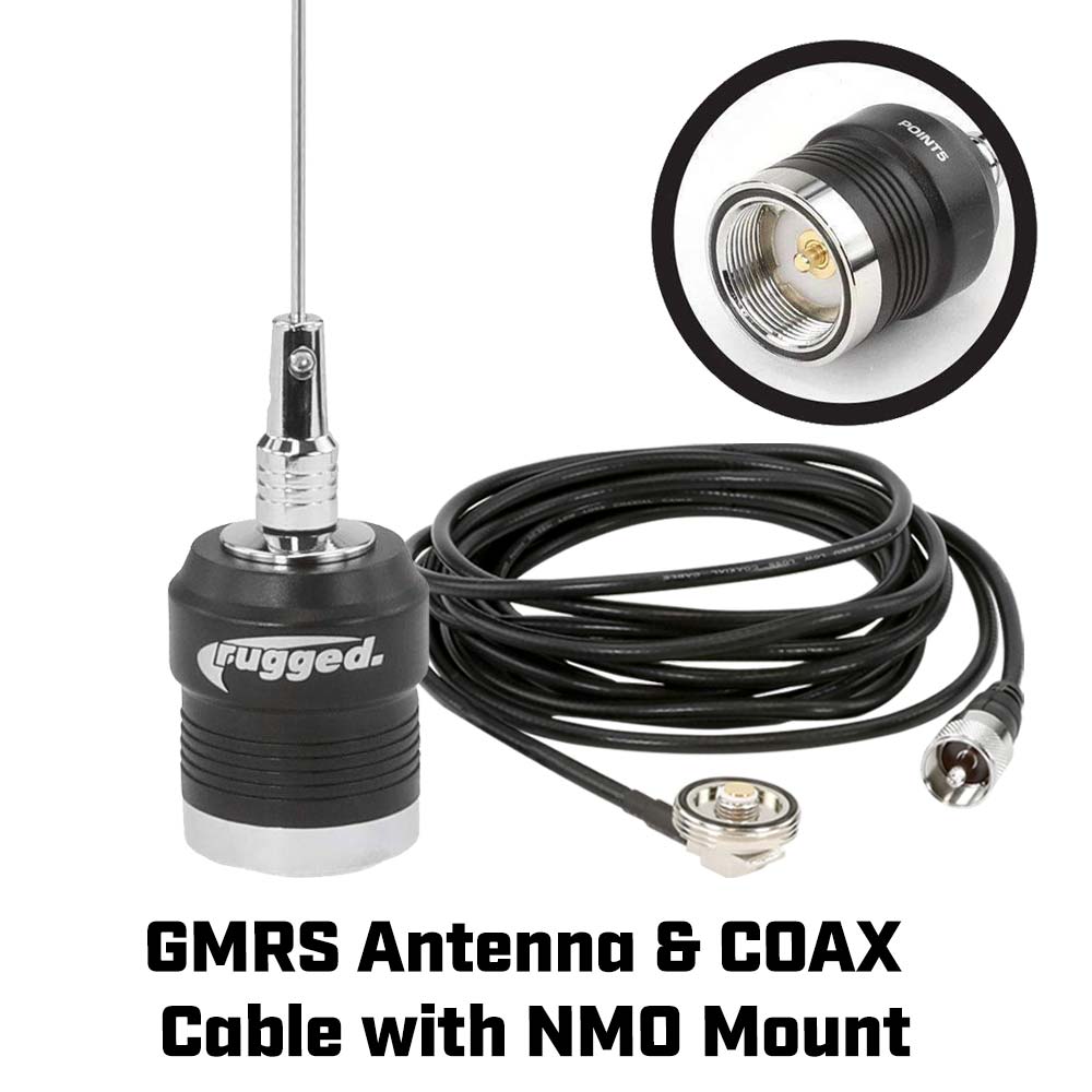 Waterproof GMRS Radio - Kawasaki Teryx KRX 1000 STX STEREO Complete UTV Communication Kit